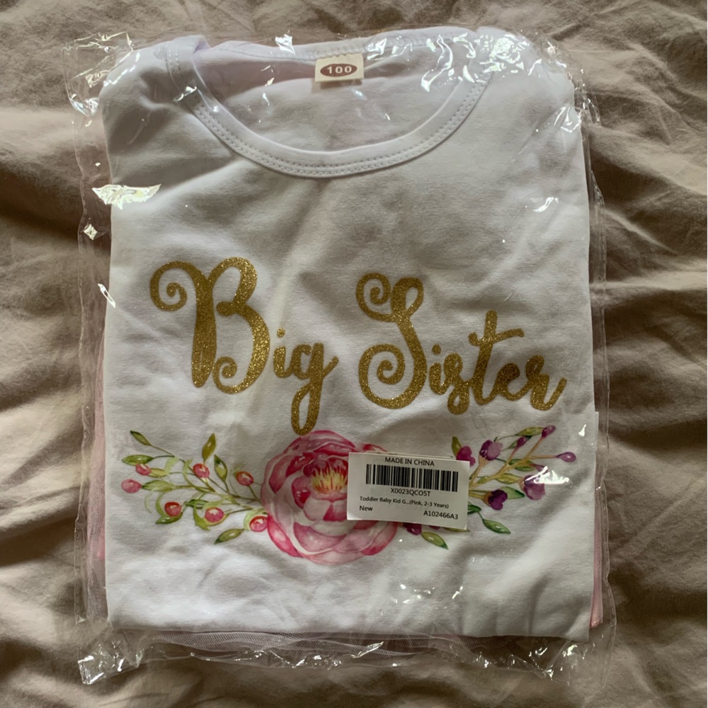 Big Sister t-shirt/skirt set